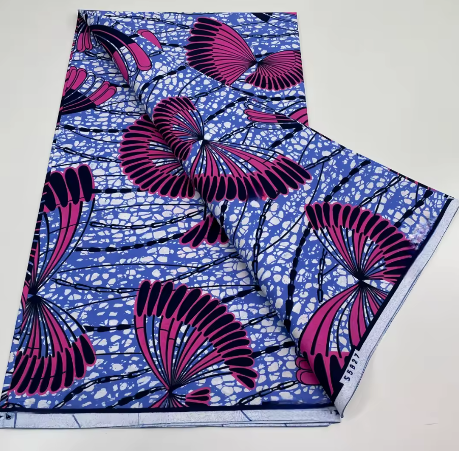 Wax Papillon Fuchsia & Bleu Pervenche